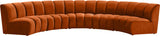 Infinity Modular 5-Piece Sectional Sofa - Luxurious Deep Channel Tufting & Modern Design Elegance