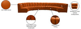 Infinity Modular 7-Piece Sectional Sofa - Soft Velvet, Contemporary Design for Versatile Living Spaces