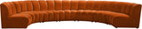 Infinity Modular 7-Piece Sectional Sofa - Soft Velvet, Contemporary Design for Versatile Living Spaces