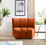 Infinity Modular Chair - Stylish Contemporary Seating with Soft Velvet and Deep Channel Tufting