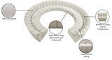 Infinity 11-Piece Modular Sectional Sofa - Contemporary Design with Deep Channel Tufting Comfort