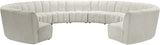 Infinity 11-Piece Modular Sectional Sofa - Contemporary Design with Deep Channel Tufting Comfort