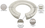 Infinity 12-Piece Modular Sectional - Soft Velvet Comfort with Deep Channel Tufting & Contemporary Style