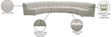 Infinity Modular 6-Piece Sectional Sofa - Luxurious Deep Channel Tufting & Contemporary Design