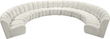 Infinity Modular 9-Piece Sectional Sofa – Luxurious Velvet Upholstery, Deep Channel Tufting, Modern Design
