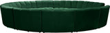 Infinity 12-Piece Modular Sectional - Soft Velvet Comfort with Deep Channel Tufting & Contemporary Style