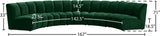 Infinity Modular 5-Piece Sectional Sofa - Luxurious Deep Channel Tufting & Modern Design Elegance