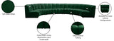 Infinity Modular 7-Piece Sectional Sofa - Soft Velvet, Contemporary Design for Versatile Living Spaces