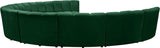 Infinity Modular 9-Piece Sectional Sofa – Luxurious Velvet Upholstery, Deep Channel Tufting, Modern Design