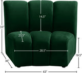 Infinity Modular Chair - Stylish Contemporary Seating with Soft Velvet and Deep Channel Tufting