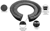 Infinity 12-Piece Modular Sectional - Soft Velvet Comfort with Deep Channel Tufting & Contemporary Style