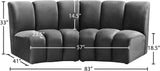 Infinity Modular Sectional Sofa - Luxurious Soft Upholstery with Deep Channel Tufting Design