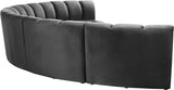 Infinity Modular 6-Piece Sectional Sofa - Luxurious Deep Channel Tufting & Contemporary Design