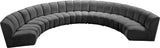 Infinity Modular 7-Piece Sectional Sofa - Soft Velvet, Contemporary Design for Versatile Living Spaces