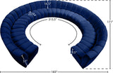 Infinity 11-Piece Modular Sectional Sofa - Contemporary Design with Deep Channel Tufting Comfort