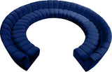 Infinity 11-Piece Modular Sectional Sofa - Contemporary Design with Deep Channel Tufting Comfort