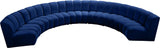 Infinity Modular 7-Piece Sectional Sofa - Soft Velvet, Contemporary Design for Versatile Living Spaces