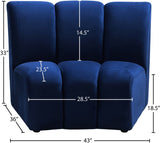 Infinity Modular Chair - Stylish Contemporary Seating with Soft Velvet and Deep Channel Tufting