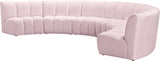 Infinity Modular 6-Piece Sectional Sofa - Luxurious Deep Channel Tufting & Contemporary Design