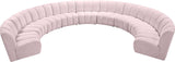 Infinity Modular 9-Piece Sectional Sofa – Luxurious Velvet Upholstery, Deep Channel Tufting, Modern Design