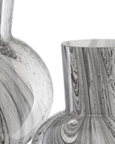 Stormy Sky Glass Vase Set of 2