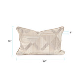 Prisma Natural 14x22 Poly Filled Pillow
