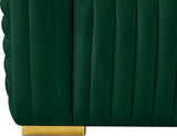 Ravish Velvet Sofa - Elegant Contemporary Design with Deep Channel Tufting & Stylish Metal Legs