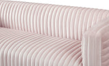 Ravish Velvet Sofa - Elegant Contemporary Design with Deep Channel Tufting & Stylish Metal Legs