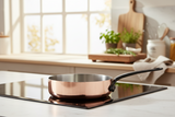 Mauviel M'Heritage M'150 CI Copper Saute Pan With Cast Iron Handle, 1.8-Qt