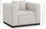 Alfie Chair - Cozy Contemporary Living Room Chair with Chic Design and Plush Comfort for Reading Nook