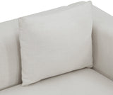 Alfie Sofa - Contemporary Overstuffed Linen Textured Couch for Cozy Living Room Reading Nook