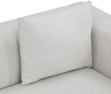 Alfie Sofa - Contemporary Overstuffed Linen Textured Couch for Cozy Living Room Reading Nook
