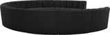 Infinity Boucle Fabric Soft Contemporary 10pc Modular Sectional with Deep Channel Tufting Design