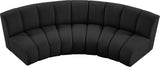 Infinity Modular Sectional Sofa - Contemporary 3-Piece Design with Deep Channel Tufting Comfort