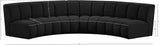 Infinity Boucle Fabric Modular Sectional Sofa with Deep Channel Tufting for Modern Living Spaces