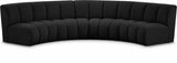 Infinity Boucle Fabric Modular Sectional Sofa with Deep Channel Tufting for Modern Living Spaces