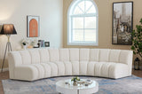 Infinity Boucle Fabric Modular Sectional Sofa with Deep Channel Tufting for Modern Living Spaces
