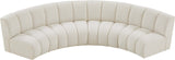 Infinity Boucle Fabric Modular Sectional Sofa with Deep Channel Tufting for Modern Living Spaces