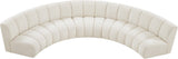 Infinity Boucle Fabric Modular Sectional - Stylish 5pc Contemporary Seating with Deep Channel Tufting
