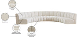 Infinity Boucle Fabric Modular Sectional Sofa - Contemporary Design with Deep Channel Tufting Comfort