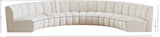 Infinity Boucle Fabric Modular Sectional Sofa - Contemporary Design with Deep Channel Tufting Comfort
