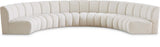 Infinity Boucle Fabric Modular Sectional Sofa - Contemporary Design with Deep Channel Tufting Comfort