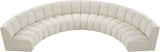 Infinity Boucle Fabric Modular Sectional Sofa - Contemporary Design with Deep Channel Tufting Comfort