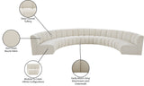 Infinity Modular Sectional Sofa - Contemporary 7pc Design with Deep Channel Tufting for Comfort