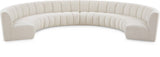 Infinity Boucle Fabric Modular Sectional Sofa – Luxurious Deep Channel Tufting & Contemporary Design
