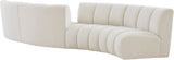 Infinity Boucle Fabric Modular Sectional Sofa with Deep Channel Tufting for Modern Living Spaces