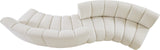 Infinity Boucle Fabric Modular Sectional Sofa with Deep Channel Tufting for Modern Living Spaces