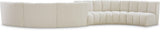 Infinity Boucle Fabric Modular Sectional Sofa - Contemporary Design with Deep Channel Tufting Comfort