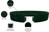 Infinity Boucle Fabric 12pc Modular Sectional Sofa with Deep Channel Tufting for Modern Living
