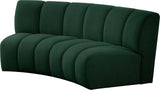 Infinity Boucle Fabric Contemporary 2-Piece Modular Sectional with Deep Channel Tufting Design